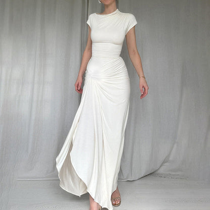 Elegant Lång Bodycon Klänning med Slits för Kvinnor