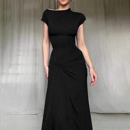 Elegant Lång Bodycon Klänning med Slits för Kvinnor